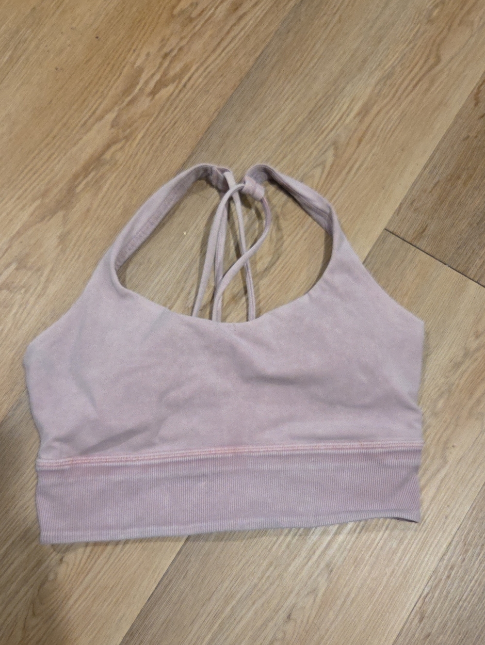 lululemon athletica Light Mauve/Pink Strappy Sports Bra
